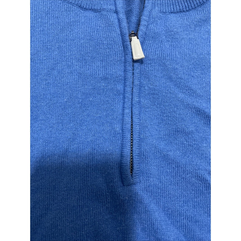 Peter Millar Sweater Mens Medium Crown Comfort Cashmere Quarter Zip - Picture 4 of 14